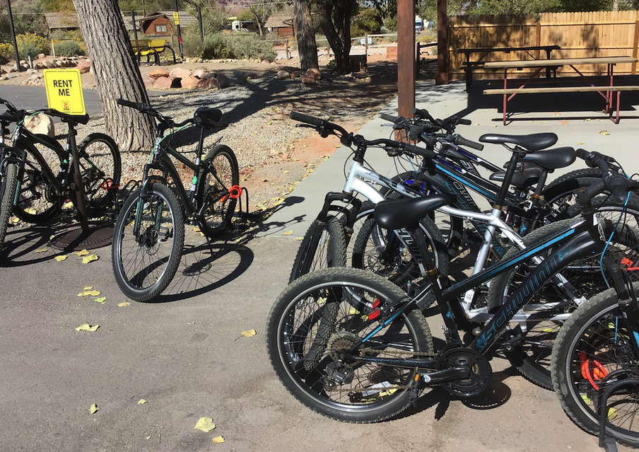 Bikes for rent at KOA Moab Campground