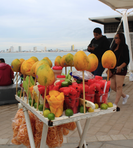 Fruit sweets along the Matzalan Malecon