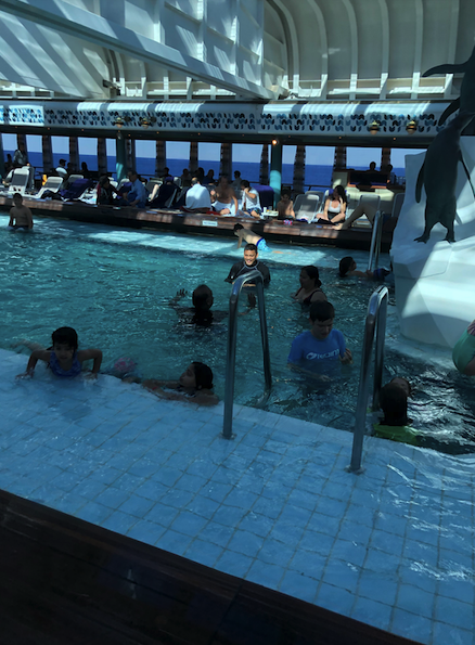 Indoor pool on Oosterdam