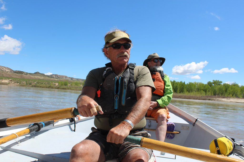 Stephen 'Doc' Nicholson our 74-year-old Dory driver - retired dentist