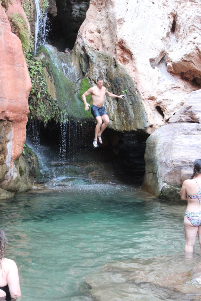 Taking the plunge at Elves Chasm