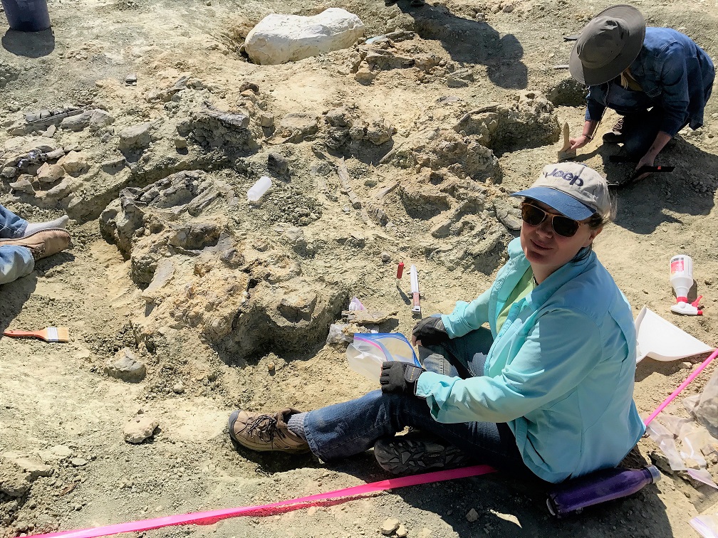 Volunteers at work on the Jurassic Mile