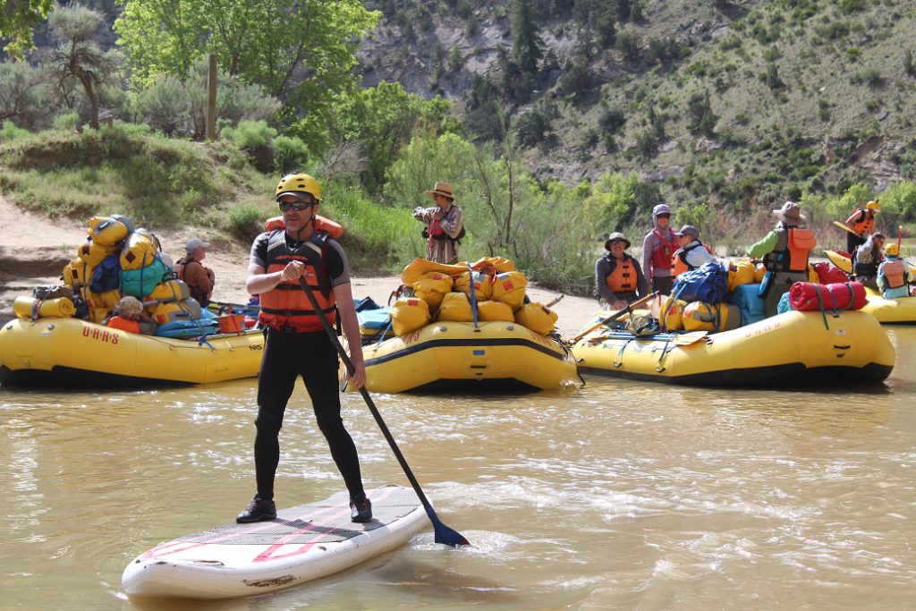 Yes you can do stand-up paddleboarding on a river