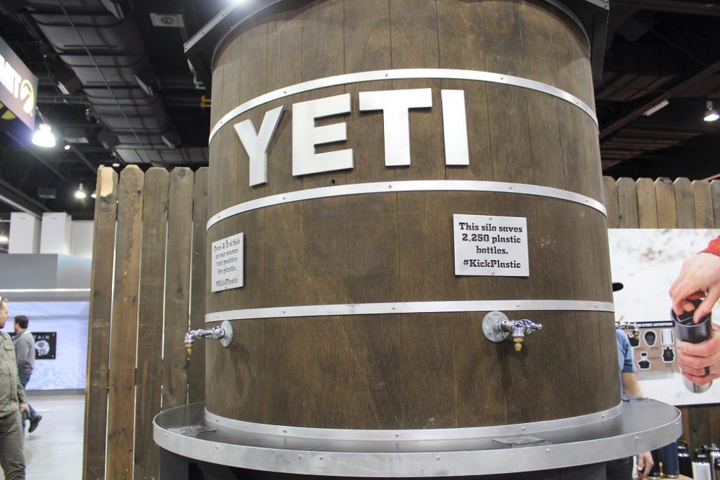 Yeti's huge water dispenser