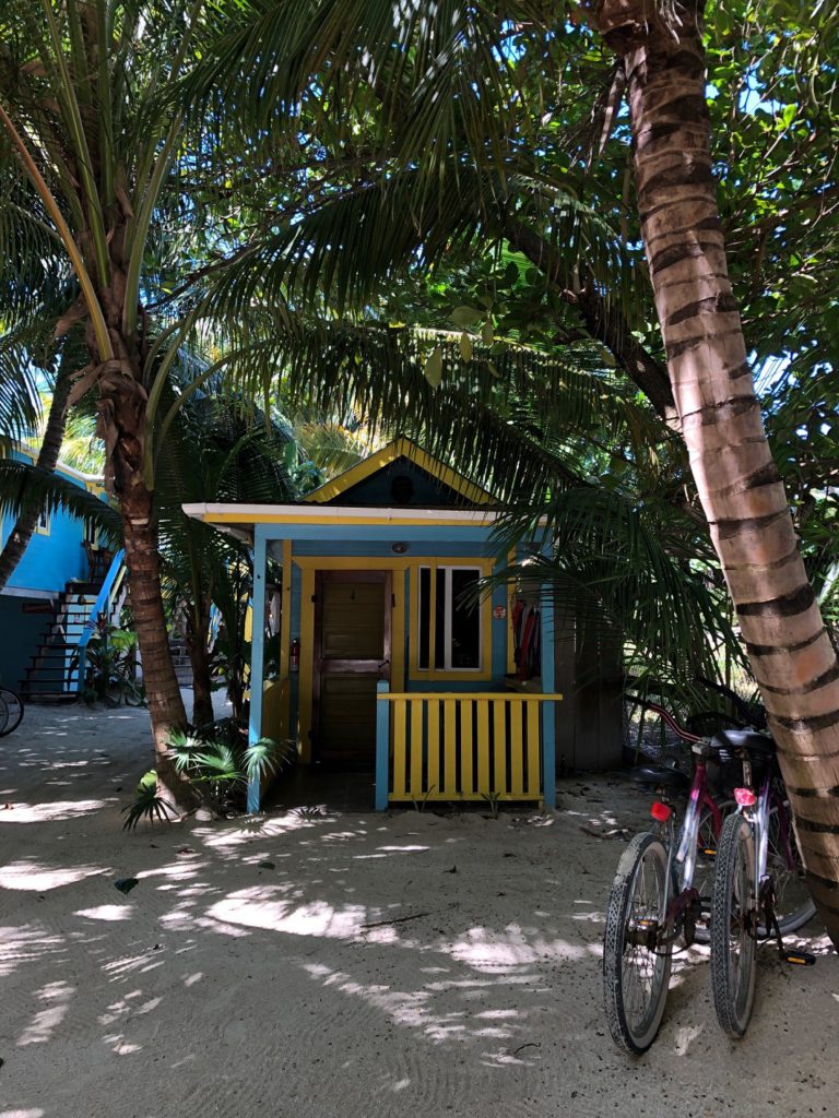 Our beach cabana in Belize