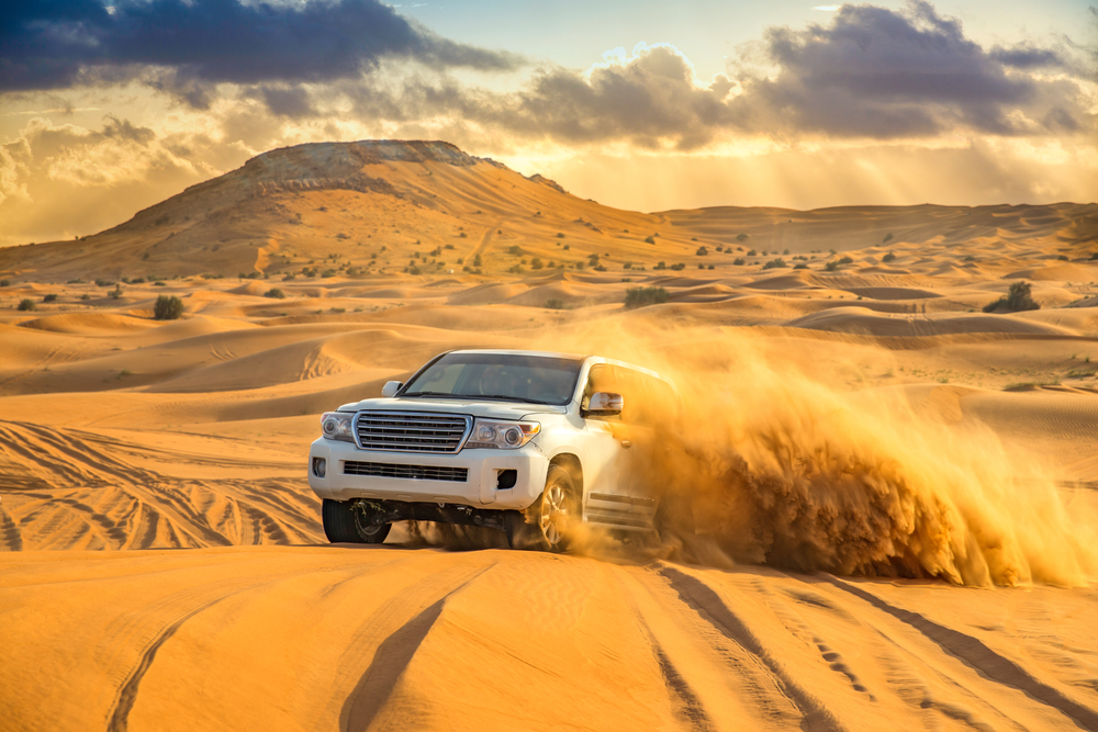 Off-roading in the desert