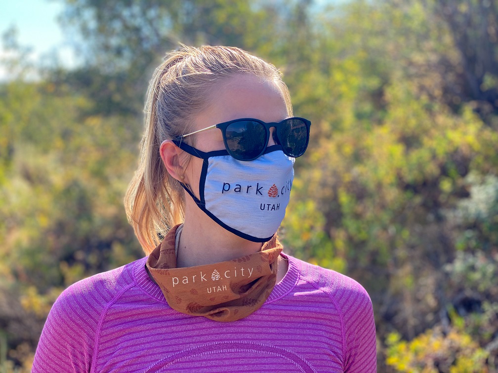 Face masks being worn outdoors in Park City. (Park City Chamber/Bureau)