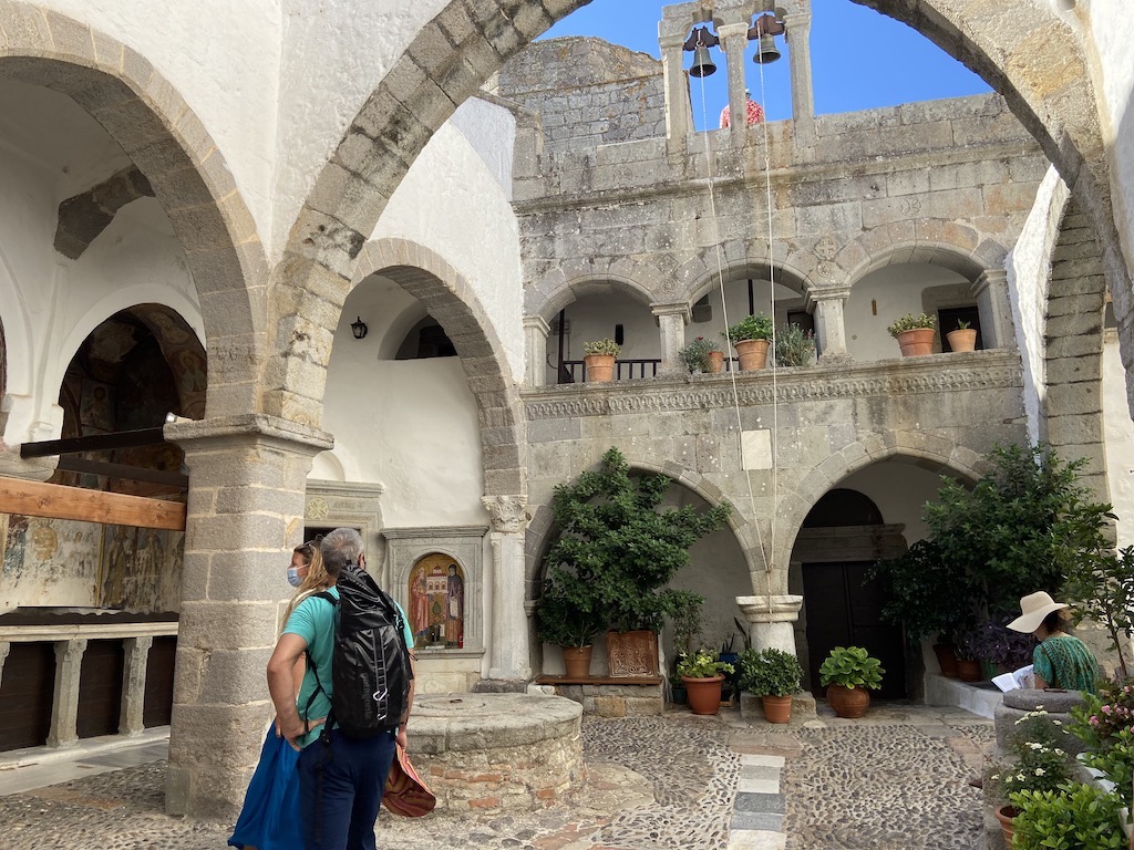 Inside the beautiful Monastery of St. John on Patmos