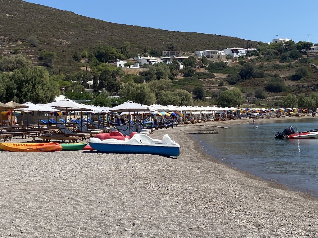 Patmos Beach on the Greek Isle of Patmos