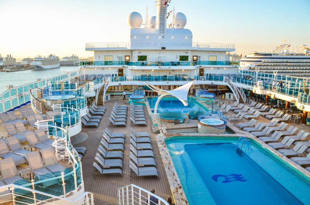 Princess cruise ship pool deck