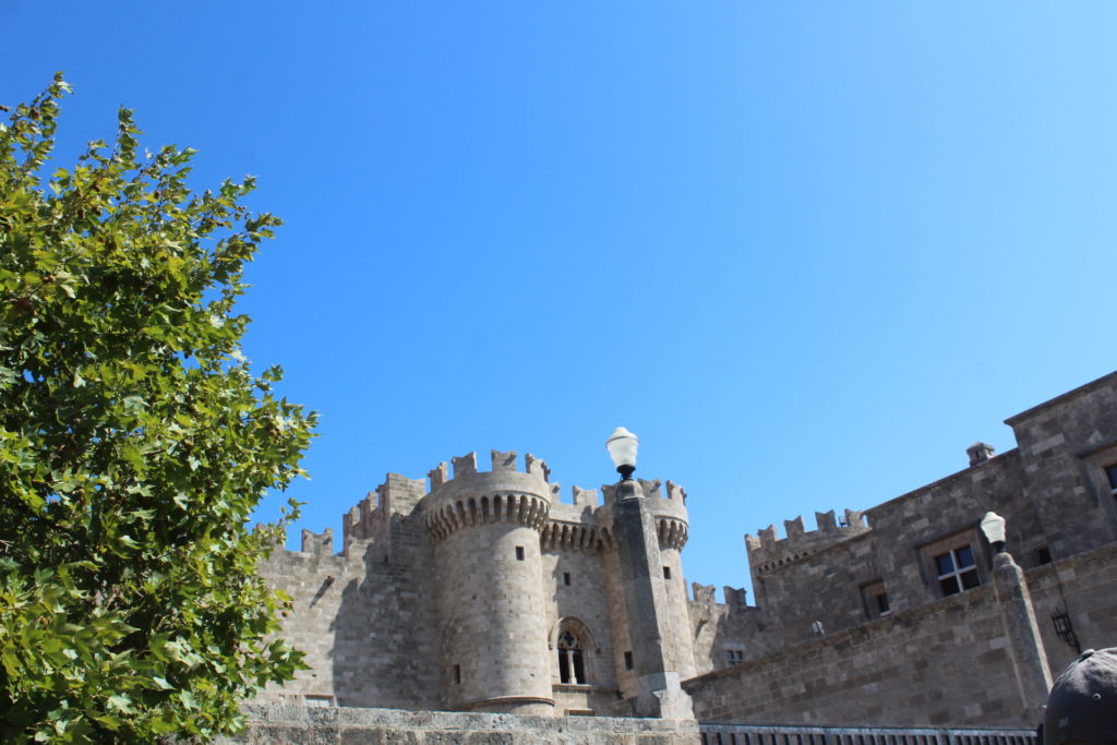 Outside the Palace on Rhodes built by the Knights of St. John