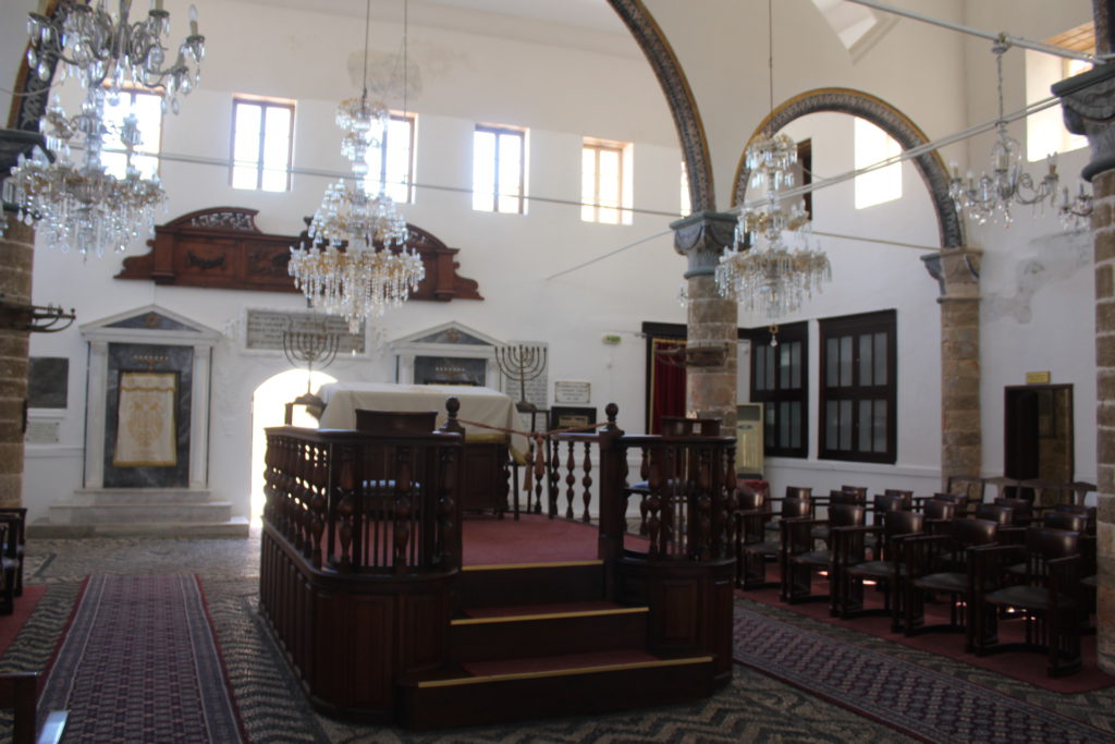 The only synagogue remaining on Rhodes