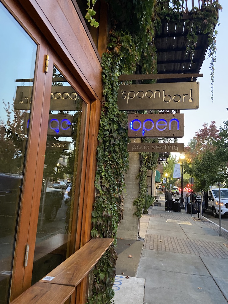 The Spoon Bar in Healdsburg is very popular with families