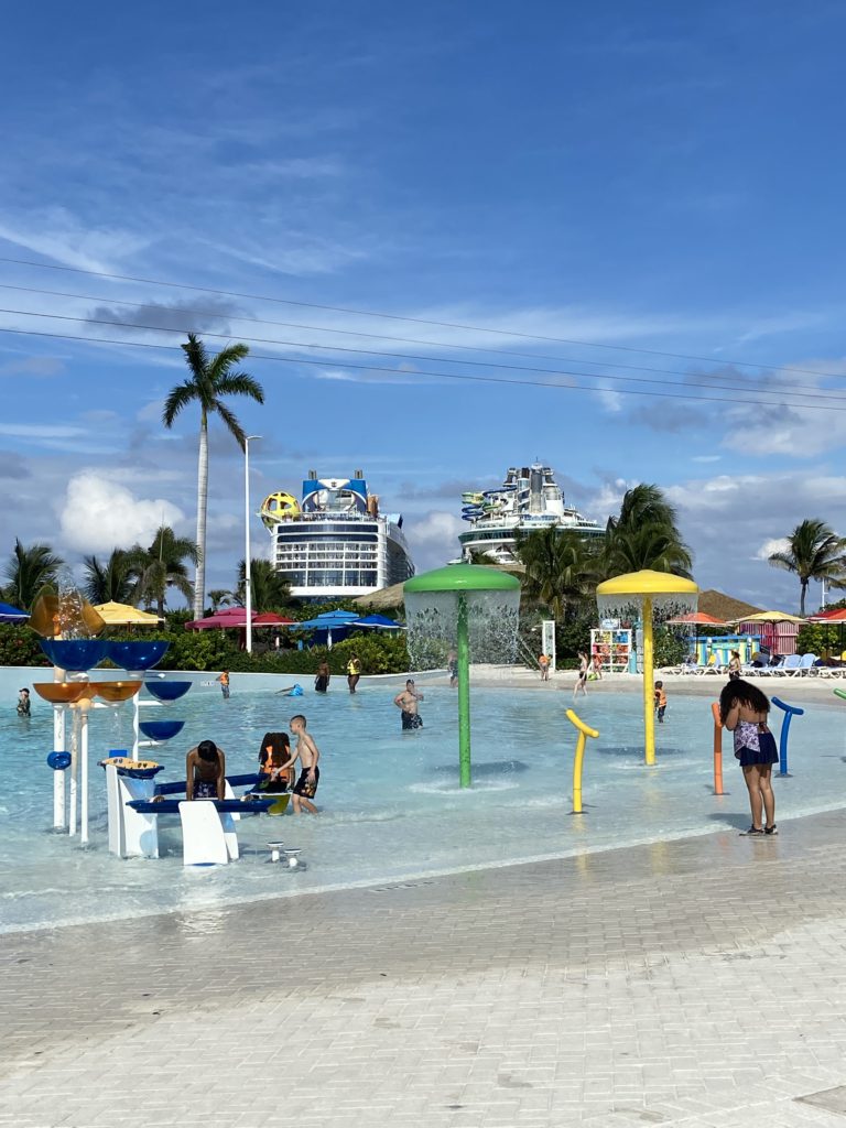 Water features at Coco Cay