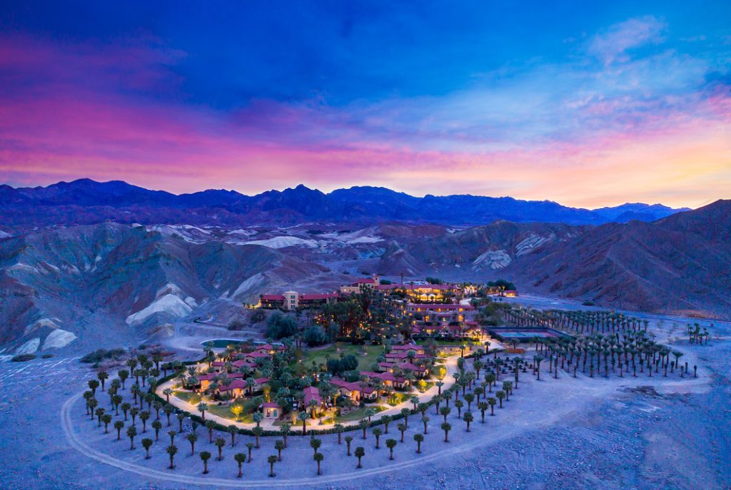 Aerial view of the Inn at Death Valley