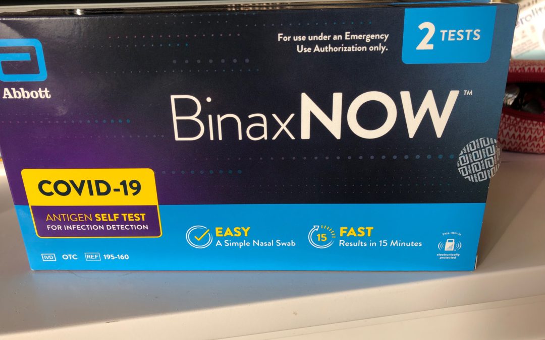 Binax home test kit