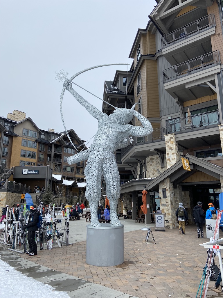 Sculpture of ULLR at the Breckenridge Ski Resort