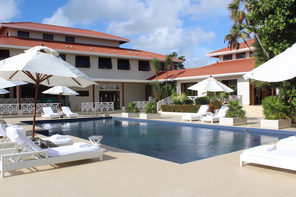 Pool area at Naia Resort and Spa