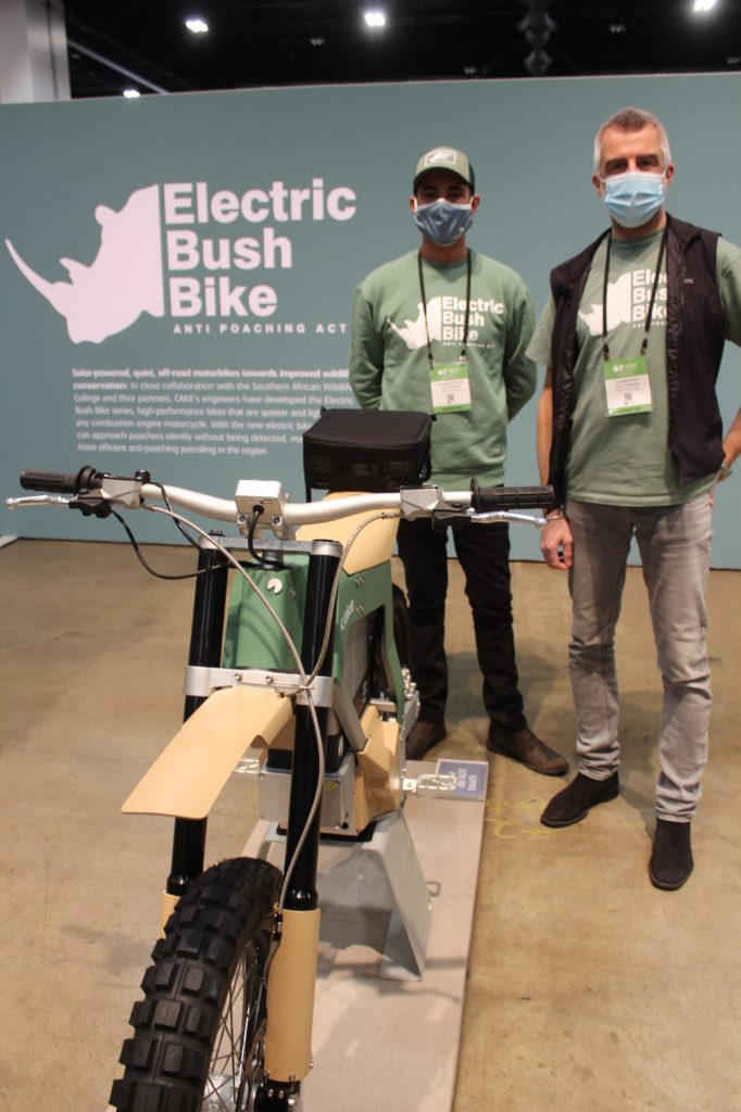 Cake makes electric motorbikes and helps stops African game poachers