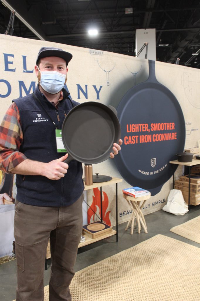Stephen Muscella and his lightweight cast iron cookware