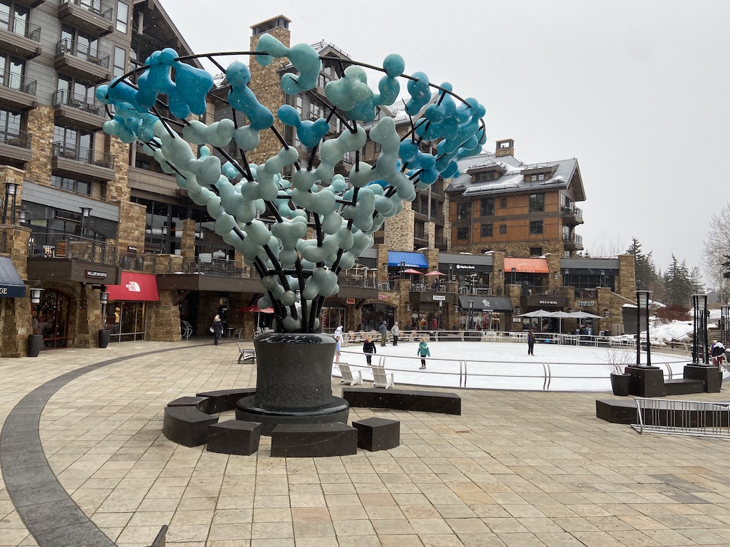 Ice rink in Vail Village