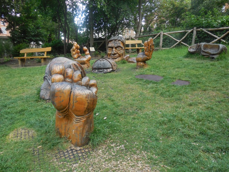 The Selfish Giant in Merrion Park playground Dublin