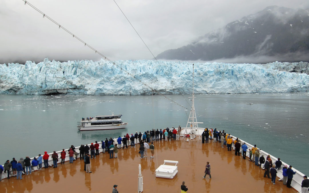 Holland America Line's ms Zaandam in Glacier Bay Alaska