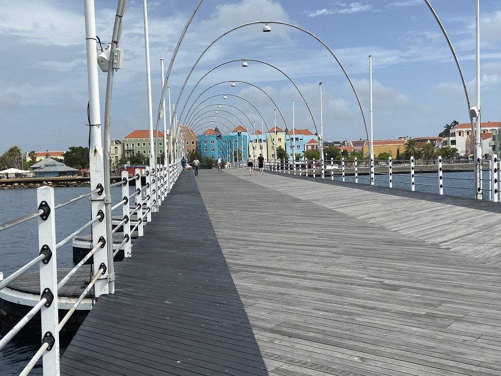 The Queen Emma floating bridge in Curacao that dates to the 19th Century