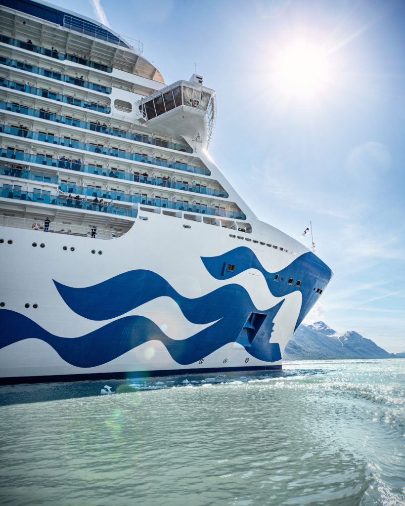 Majestic Princess sailing in Alaska