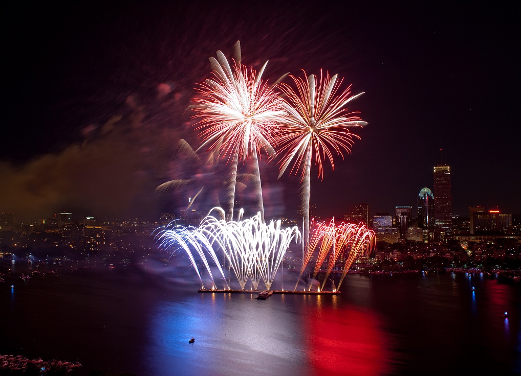 The Fourth of July celebration in Boston, Massachusetts