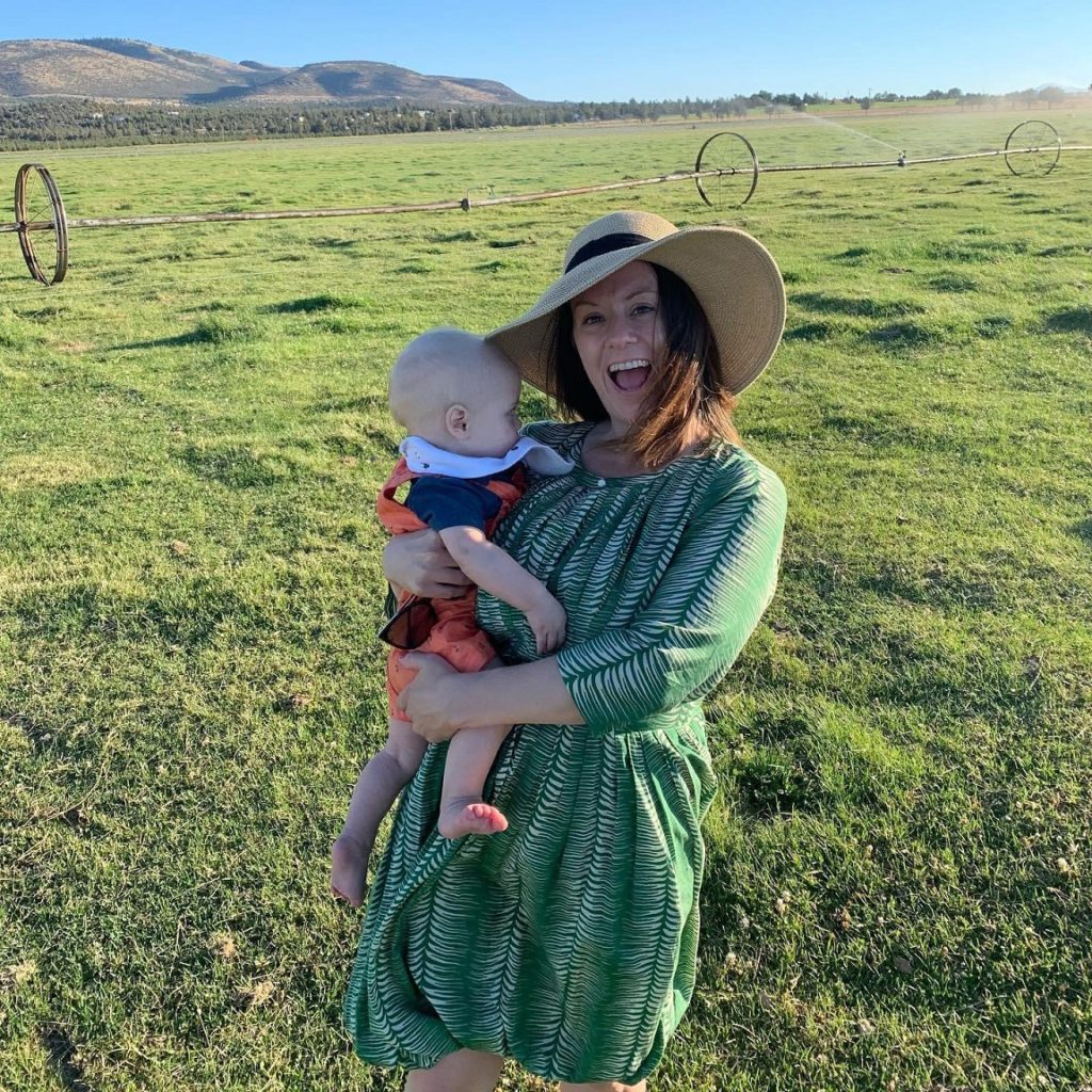 Meghan McCloskey Boydston and son on recent road trip