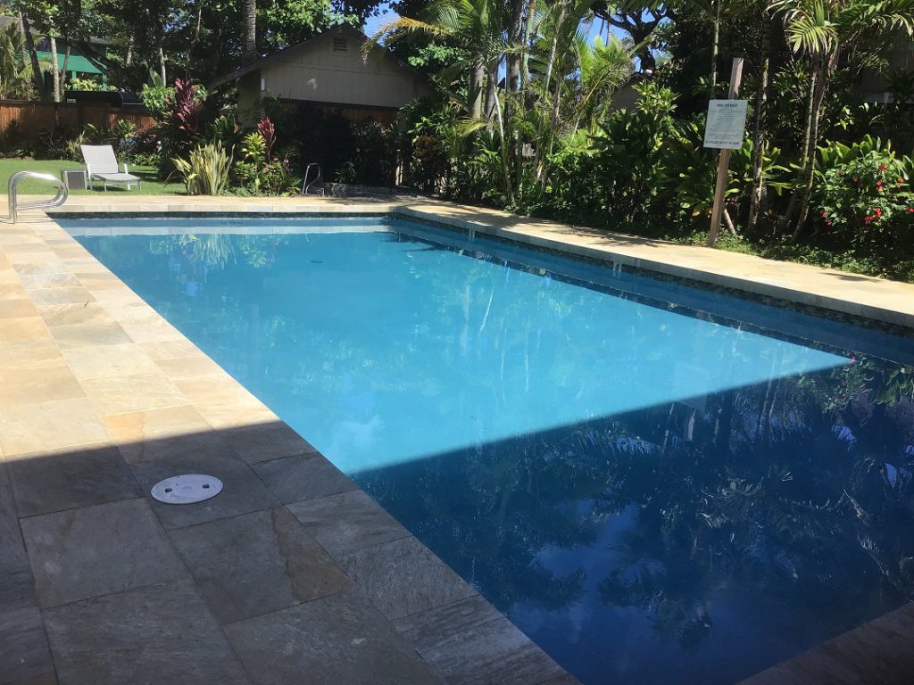 Pool area at Hanalei Colony Resort