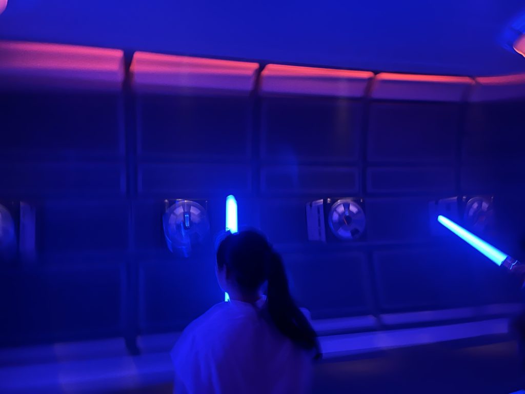 Light Saber training aboard the Starcruiser Halcyon