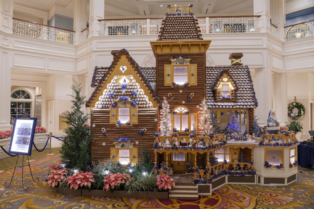 Gingerbread house display, Walt Disney World.