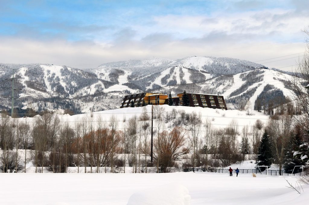 Steamboat Ski Resort, which is on Mount Werner in the Park Range just east of Steamboat Springs, Colorado.