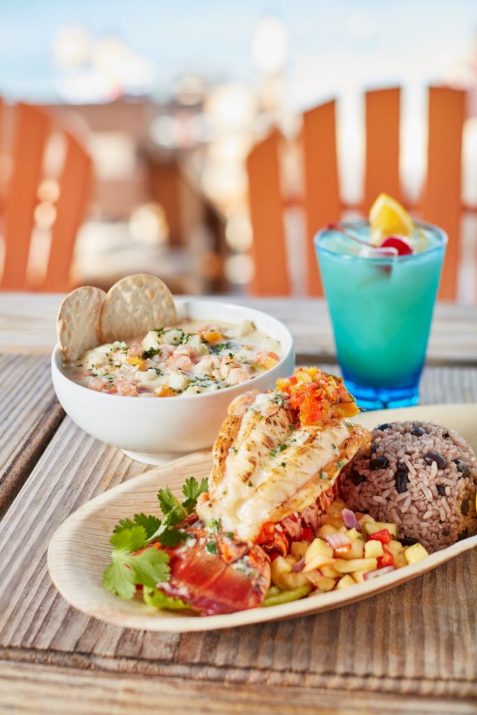 Lobster dishes at the Seafood Shack on Holland America cruise