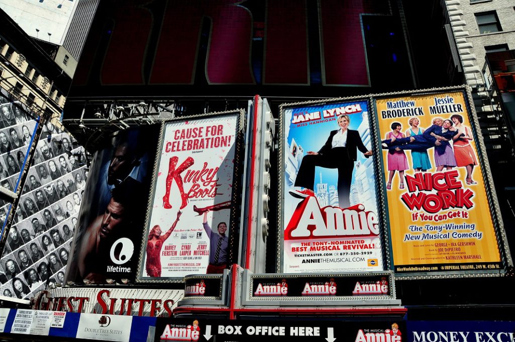Broadway Musical Times Square Billboards.