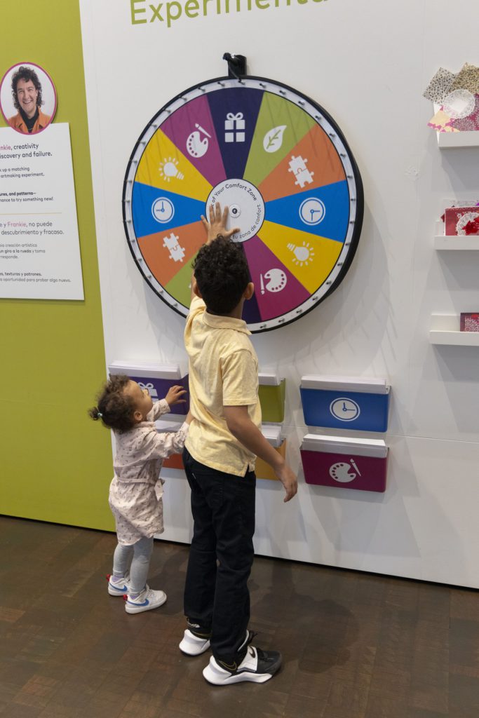 Kids Exploring the Denver Art Museum's interactive exhibits