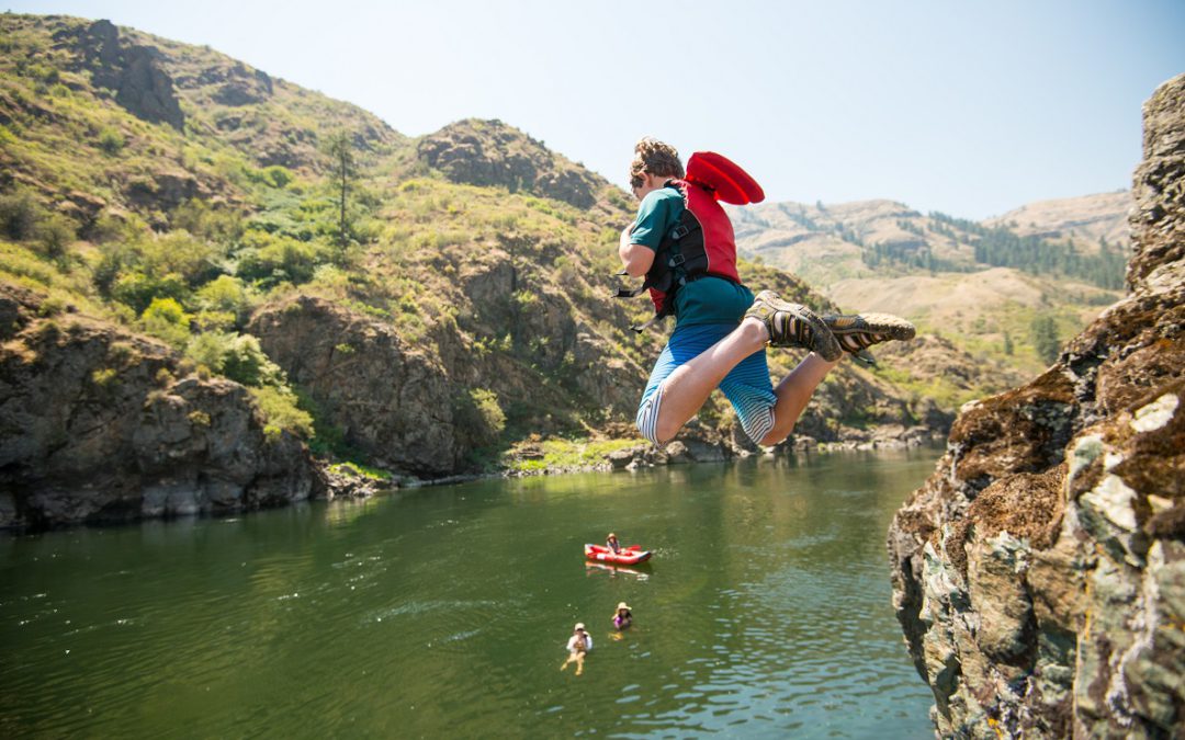 Cliff Jumping on the Salmon River