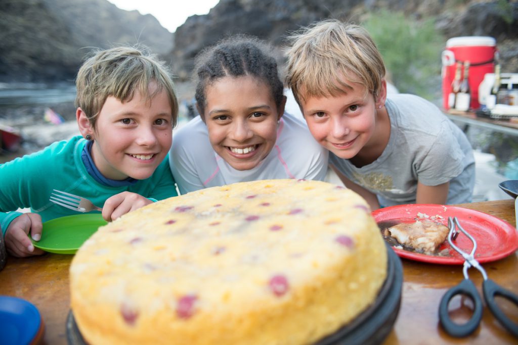 Excellent desserts served by the ROW Adventures staff