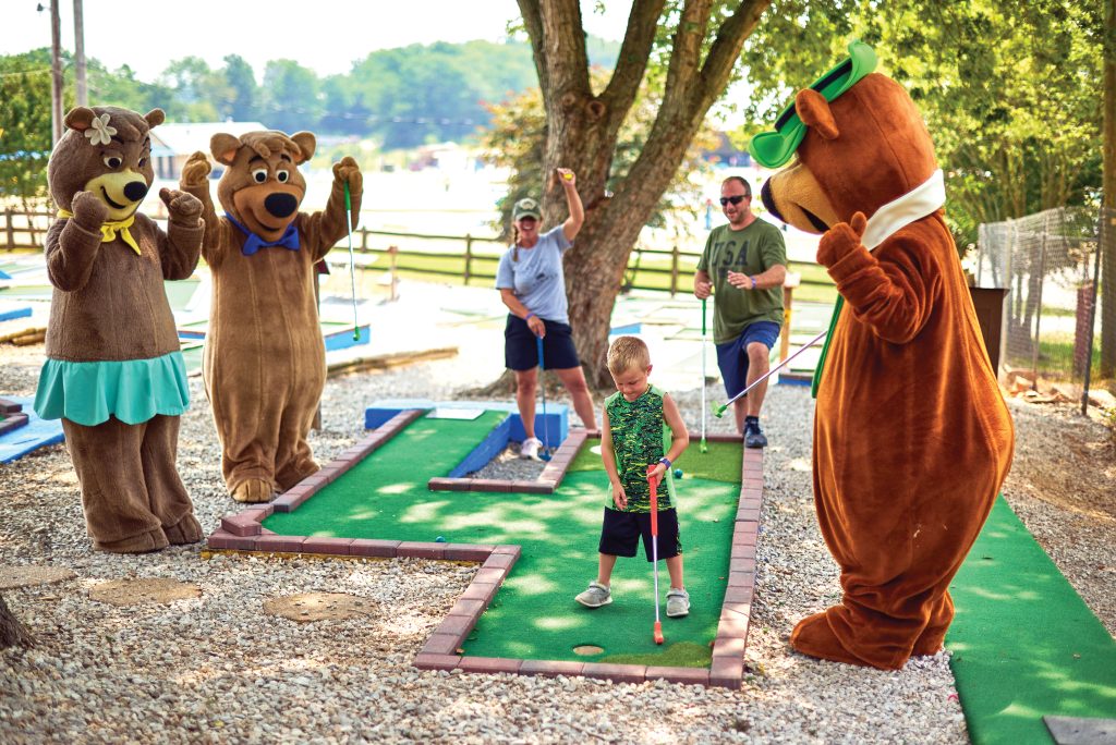 Mini golf at Camp Jellystone in Cave City KY