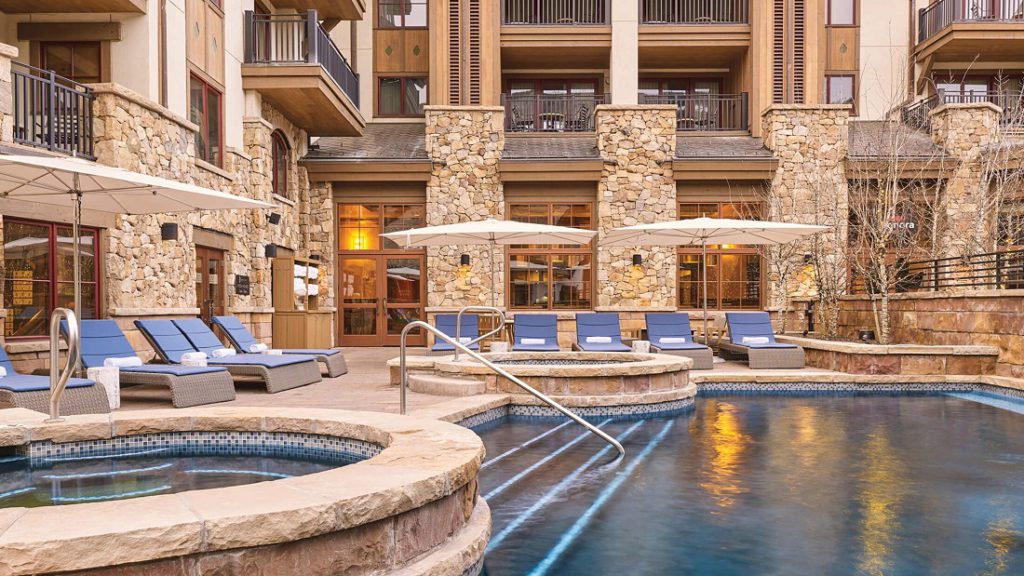 pool area at The Sebastian Vail