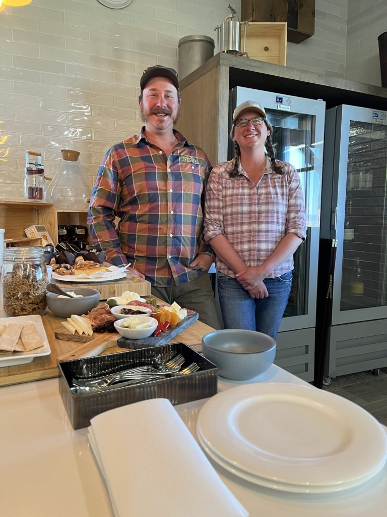 Ben Elzay and Lindsey Washikoviak of Medicine Bow Creamery at Brush Creek Ranch