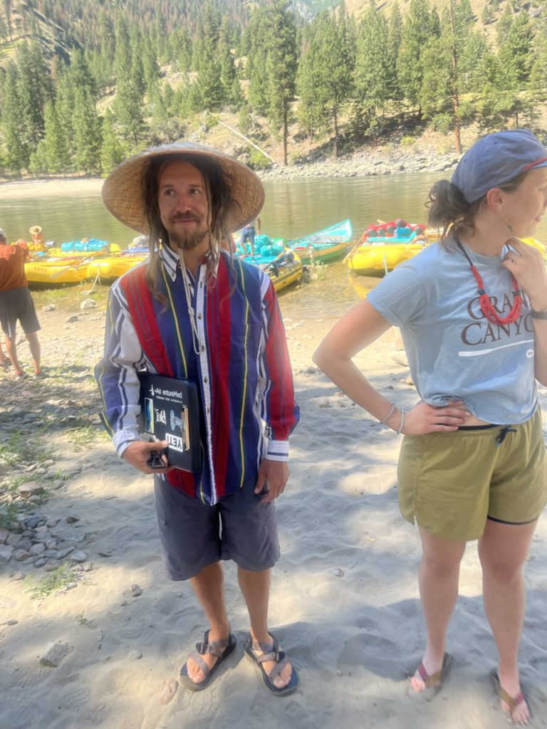 Kale Cimperman, the leader of our OARS five-night trip down the Main Salmon River