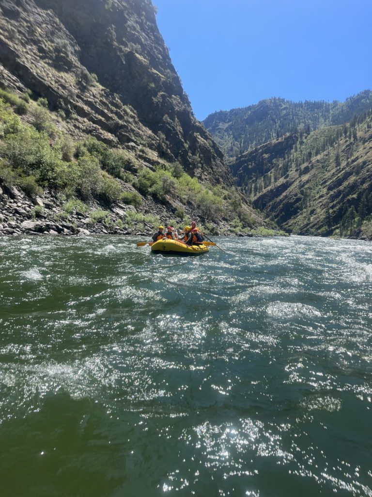 Riding the rapids on the Main Salmon river with OARS