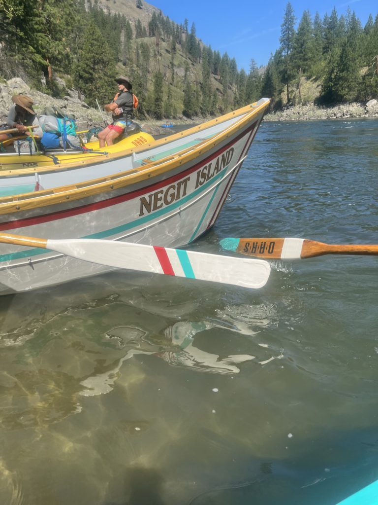 Learning the history and magic of the Dory Boat on the Main Salmon River