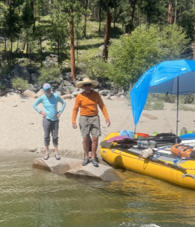 Surprise meeting with Bill “Bronco” Burchak, one of the earliest dory boatmen in the Grand Canyon