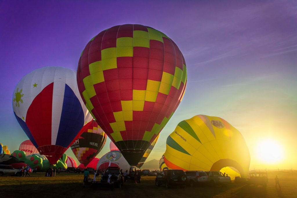 Hot air balloon festival.