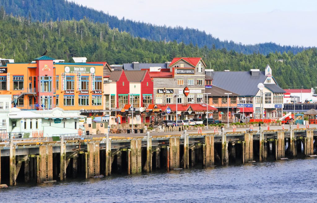 Alaska Ketchikan Waterfront.