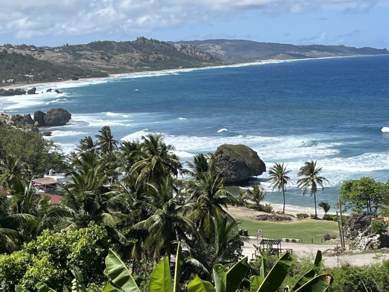 Bathsheeba beach on Barbados east side